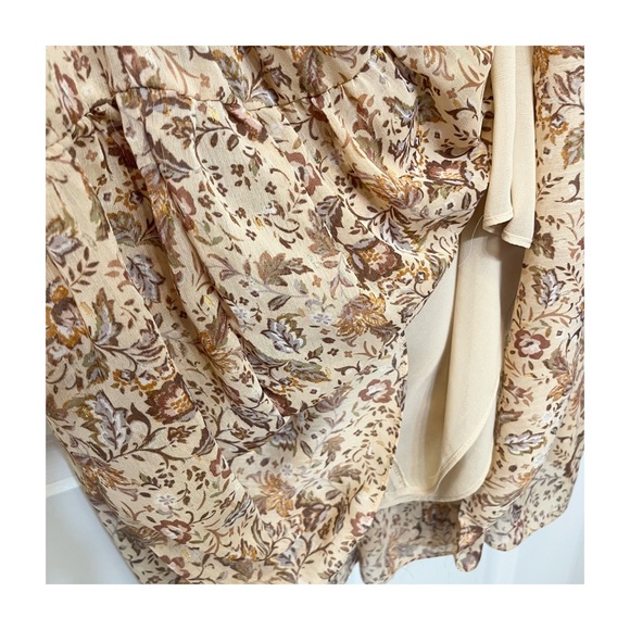 Olivaceous Long Floral Dress. - Picture 7 of 7